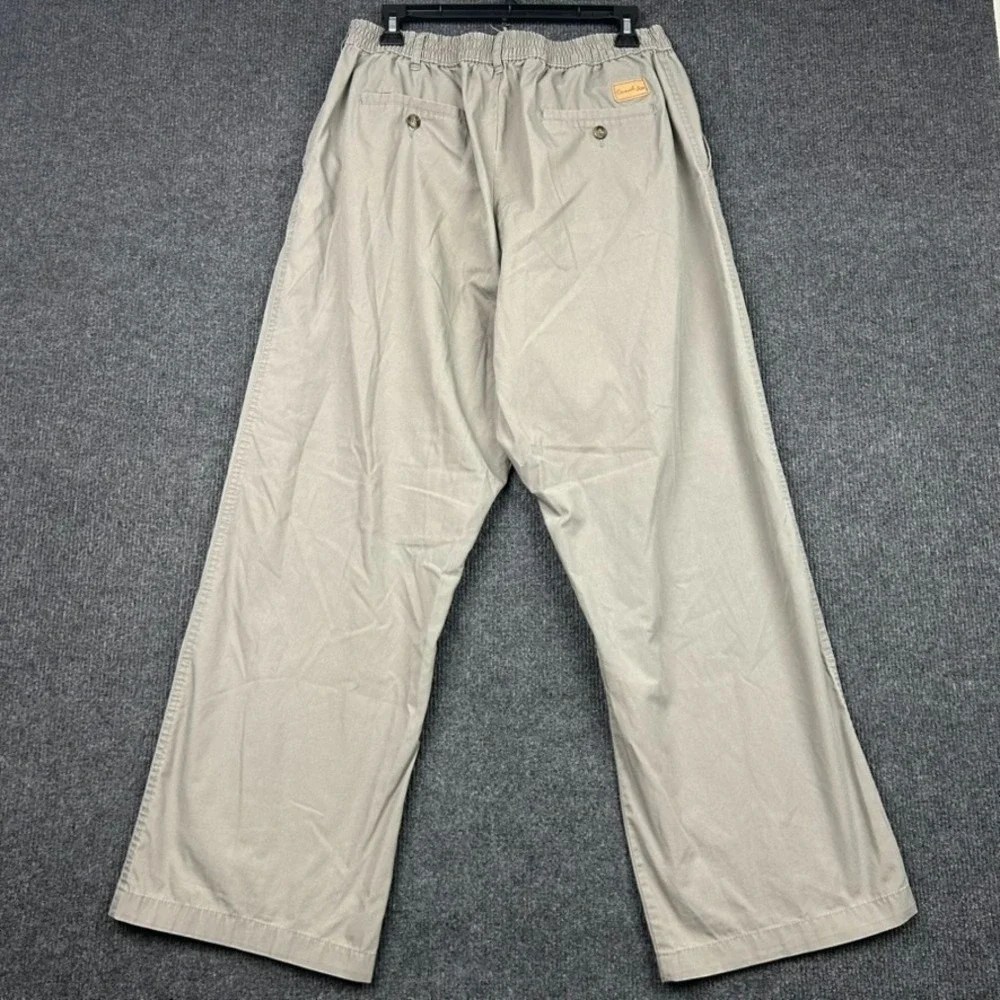 Casual Joe Men's Pants 40M Olive Green Gray Relaxed Casual Beach Lounge Cabana